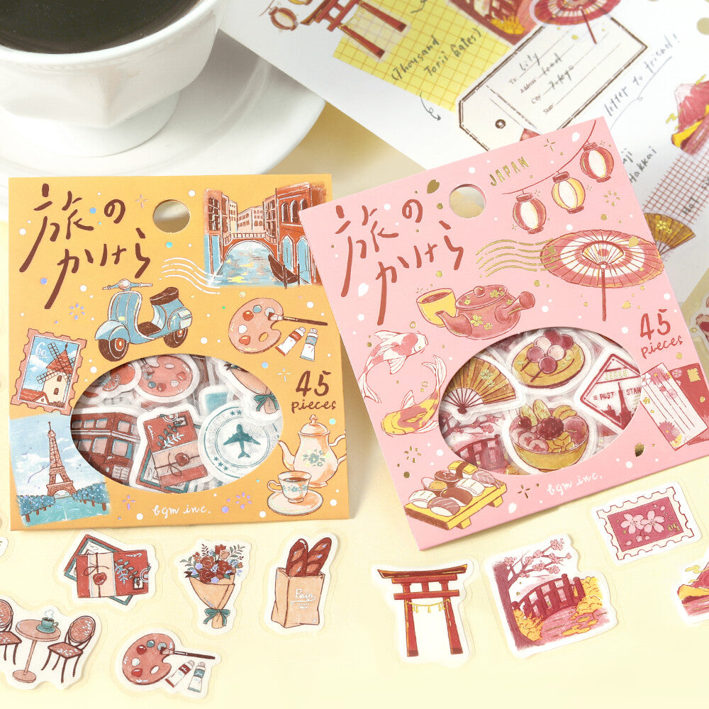 BGM - Sticker flakes, Pieces of a Journey, To the World, Silver Foil