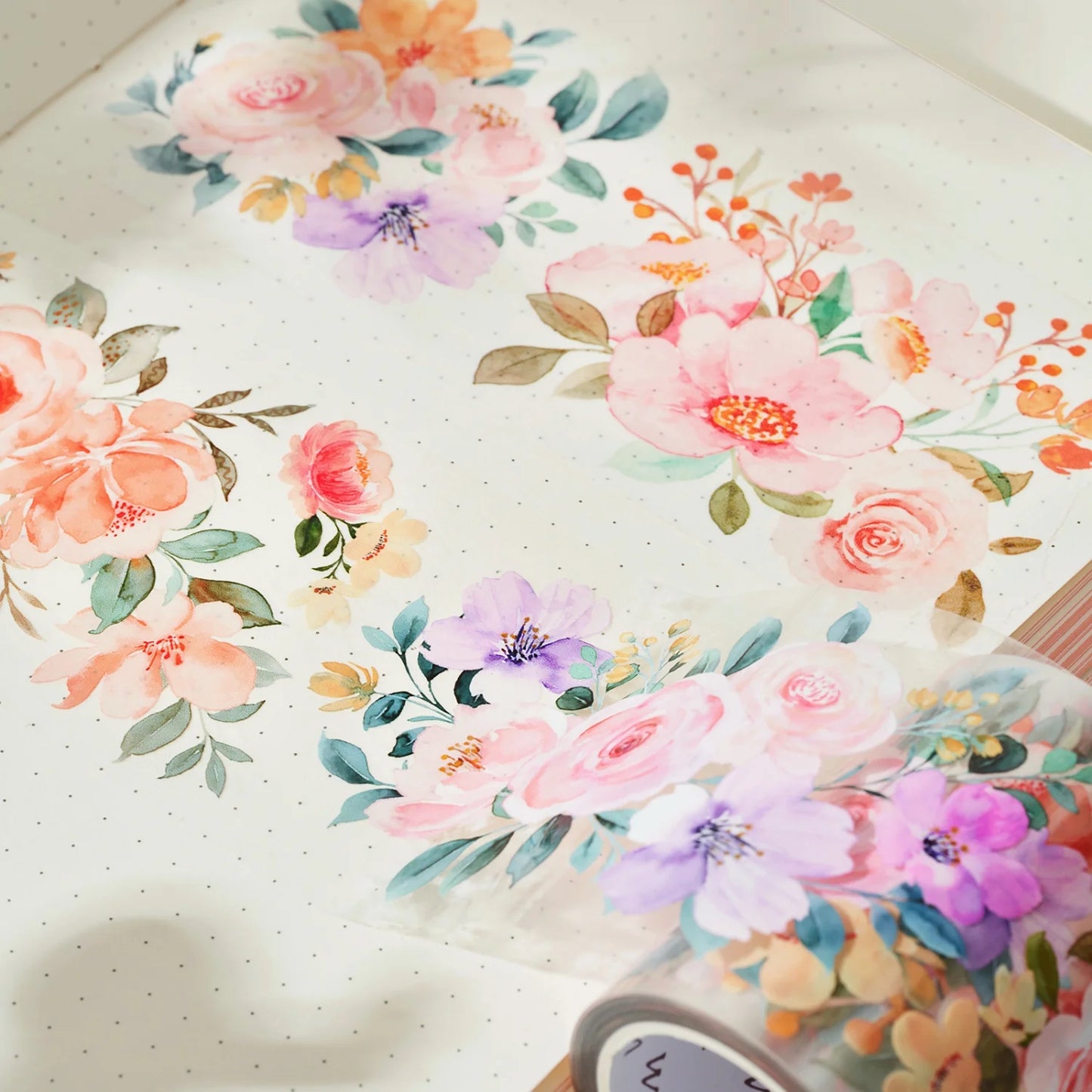 The Washi Tape Shop - Flower Corridor Wide Washi / PET Tape in use