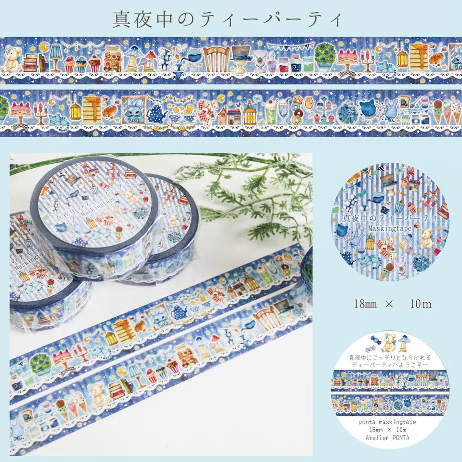 Atelier Ponta - Masking tape, Midnight Tea Party