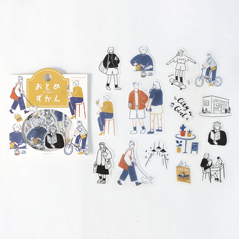 BGM - Sticker flakes, Illustrated Book Series, City Girl