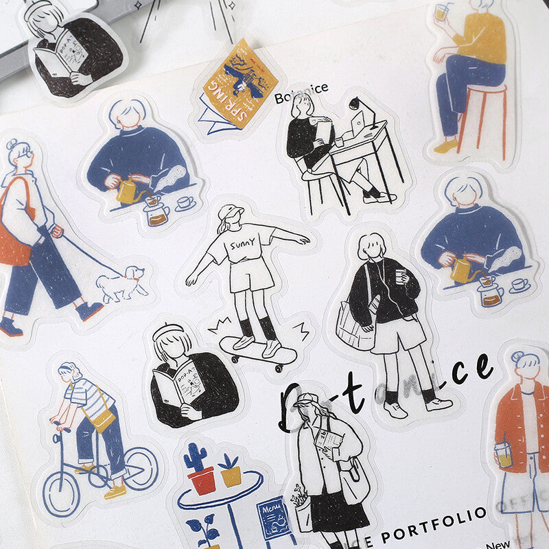 BGM - Sticker flakes, Illustrated Book Series, City Girl