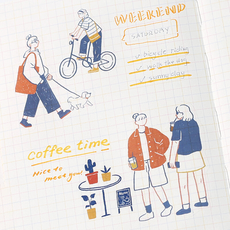 BGM - Sticker flakes, Illustrated Book Series, City Girl