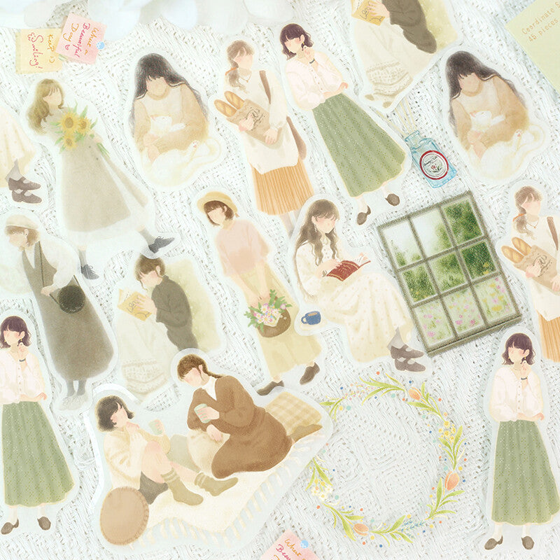 BGM - Sticker flakes, Illustrated Book Series, Slow Days, decorations
