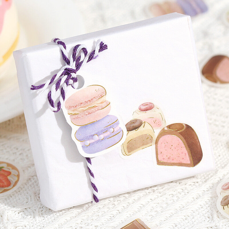 BGM - Sticker flakes, A Lot of Sweets! Gold foil, in use