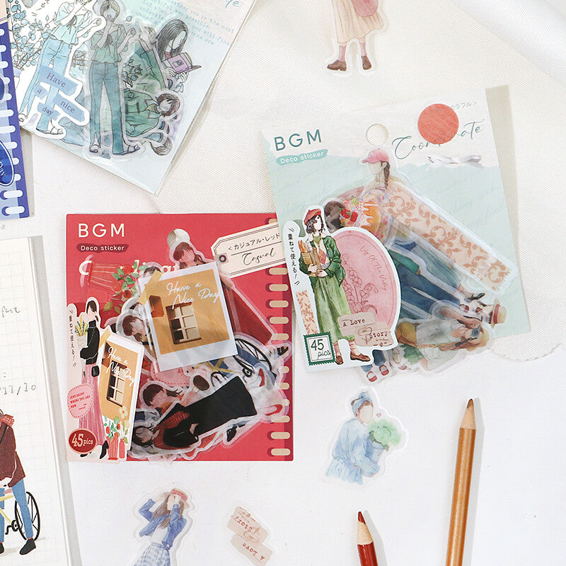 BGM - Sticker flakes, Coordinate Collection, A Love Story, series