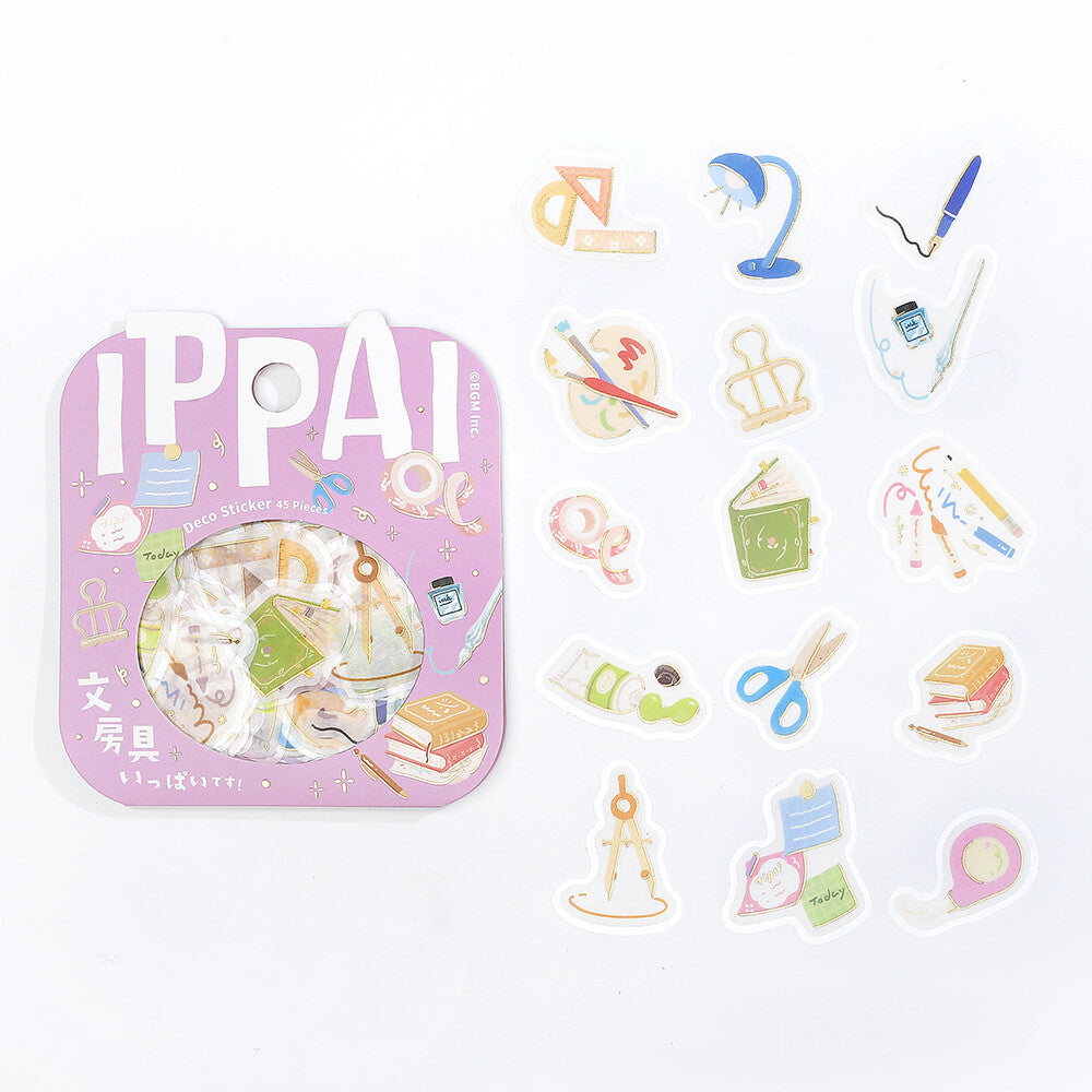 BGM - Sticker flakes, Full of Stationery! Gold foil, designs
