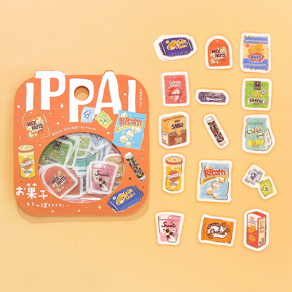 BGM - Sticker flakes, A lot of Candy! Gold foil, front
