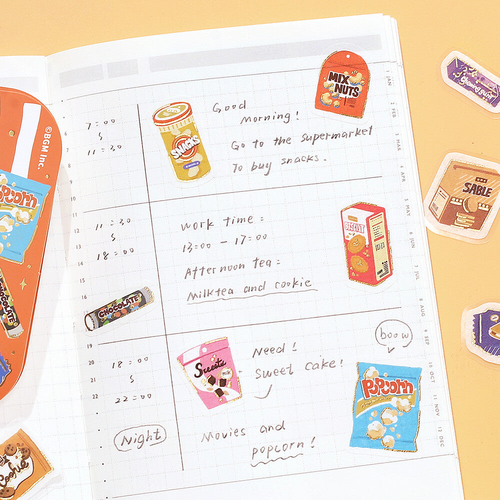 BGM - Sticker flakes, A lot of Candy! Gold foil, decorations