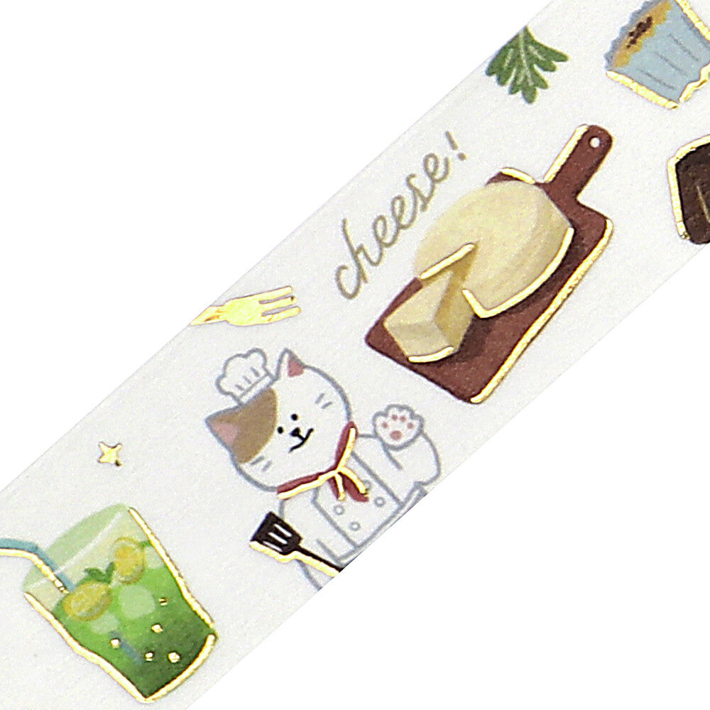 BGM - Washi tape, Paris, gold foil, loop