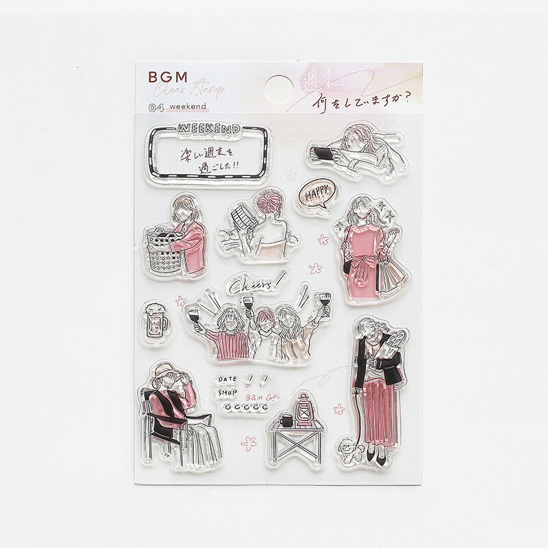 BGM - Clear Stamp, Weekend, front