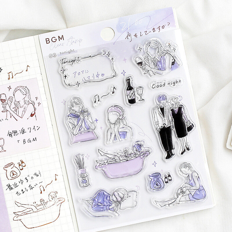 BGM - Clear Stamps, Night, decoration