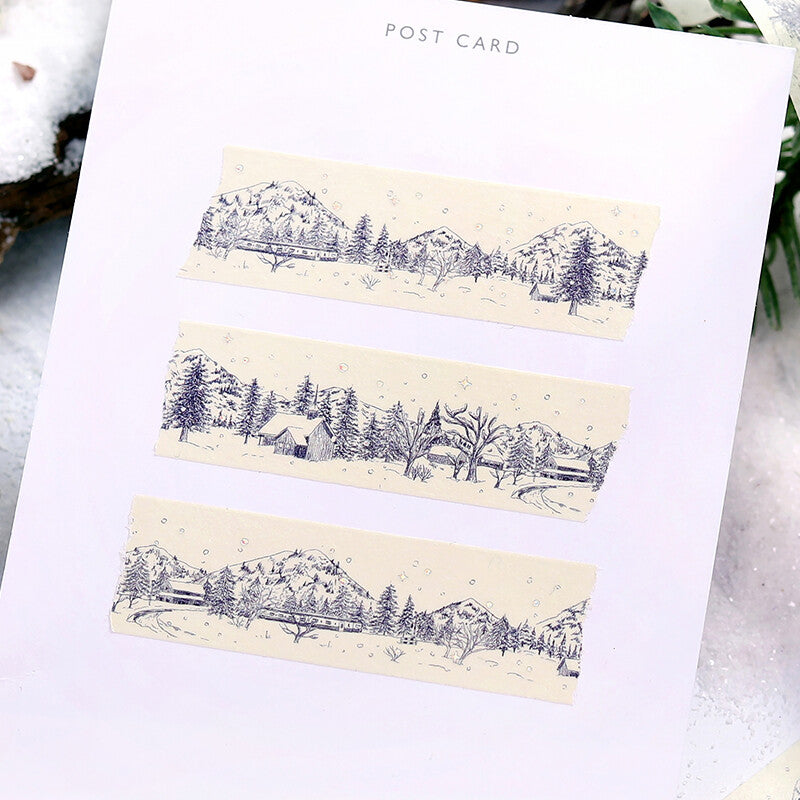 BGM - Washi tape, Sketch, limited edition, silver foil, decoration