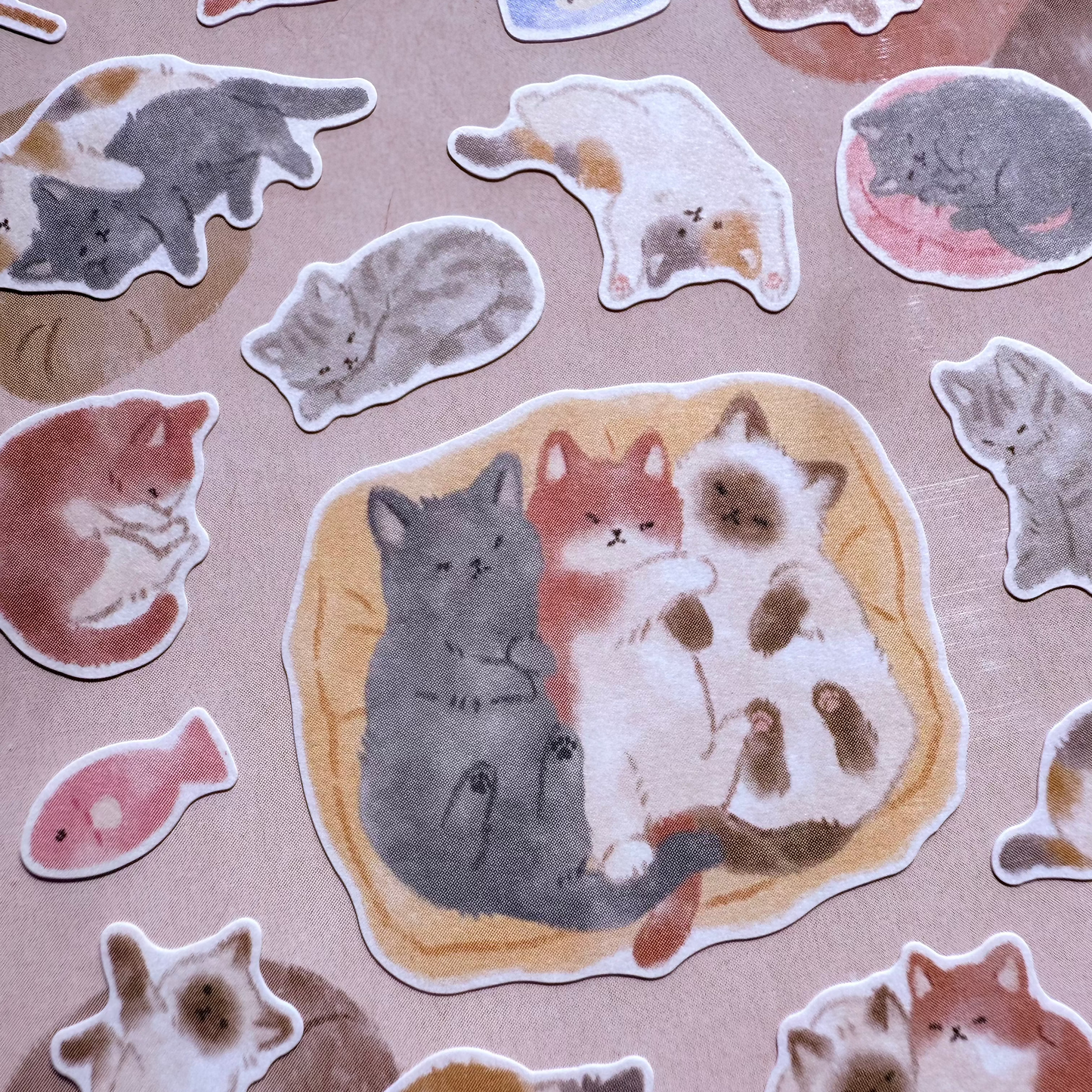 Mindwave - Stickers, Nekoyama-san Family, design