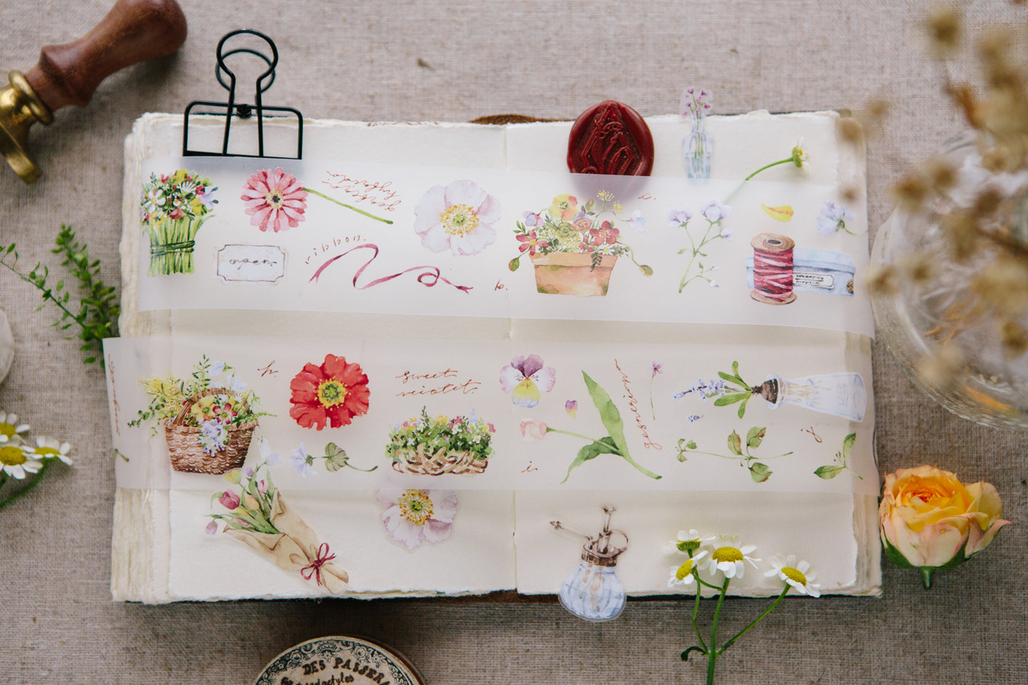 OURS Studio - PET Tape, Flowers In the Foyer, design elements