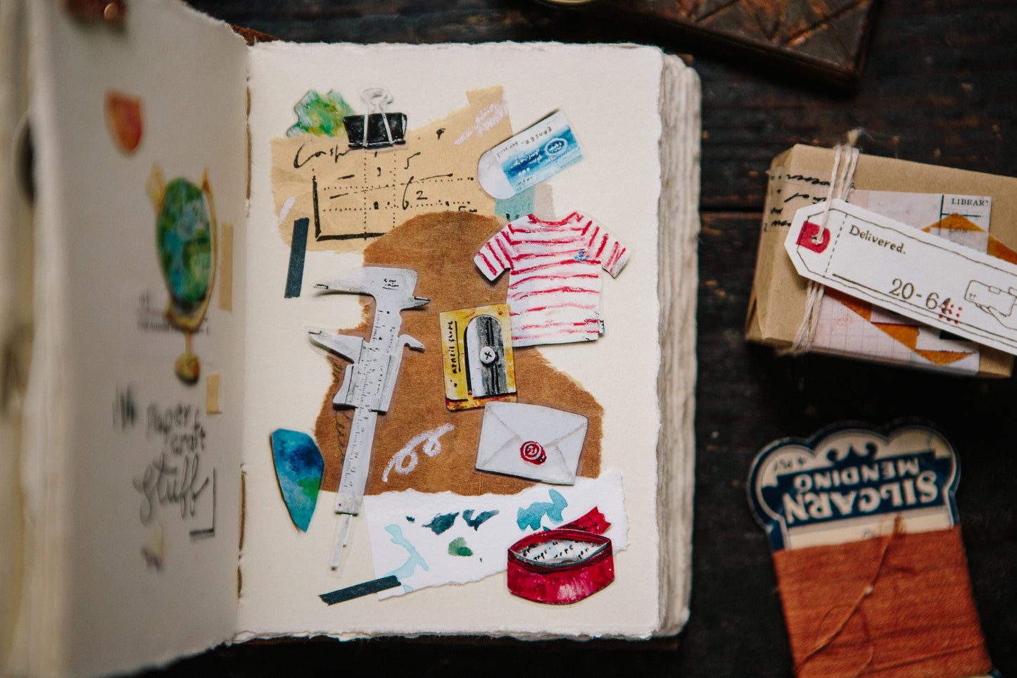 OURS Studio - PET Tape, Paper Craft Stuff, in use old book