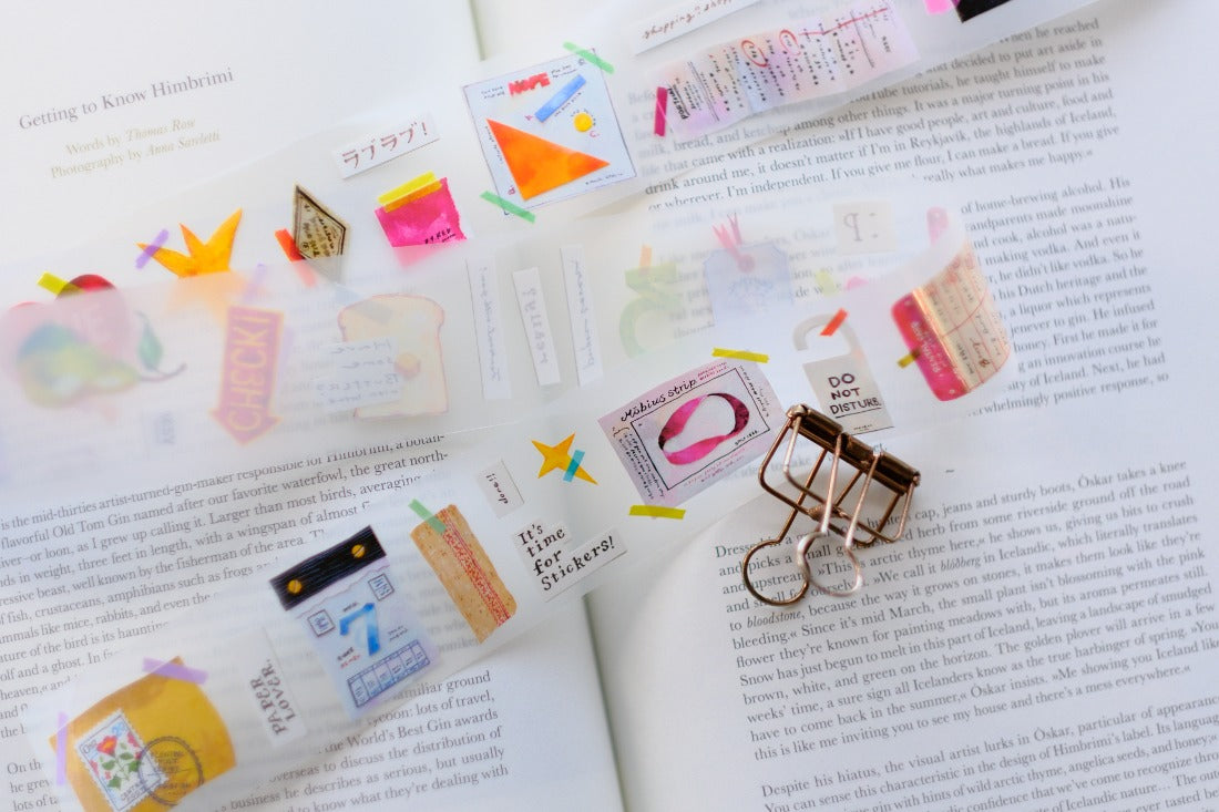 OURS Studio, PET tape, Paper Lover, illustrations