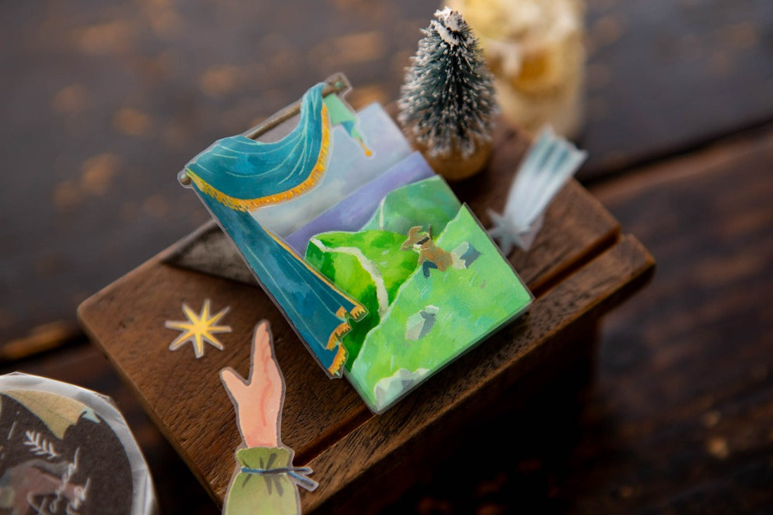 OURS Studio - PET Tape, Traveler's Footprints (Wayfarer 2), illustration