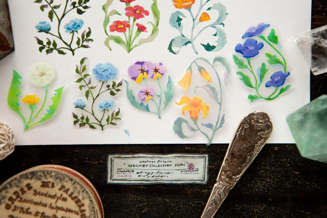OURS Studio, PET Tape, The Wayfarer's Journal, floral embellishment