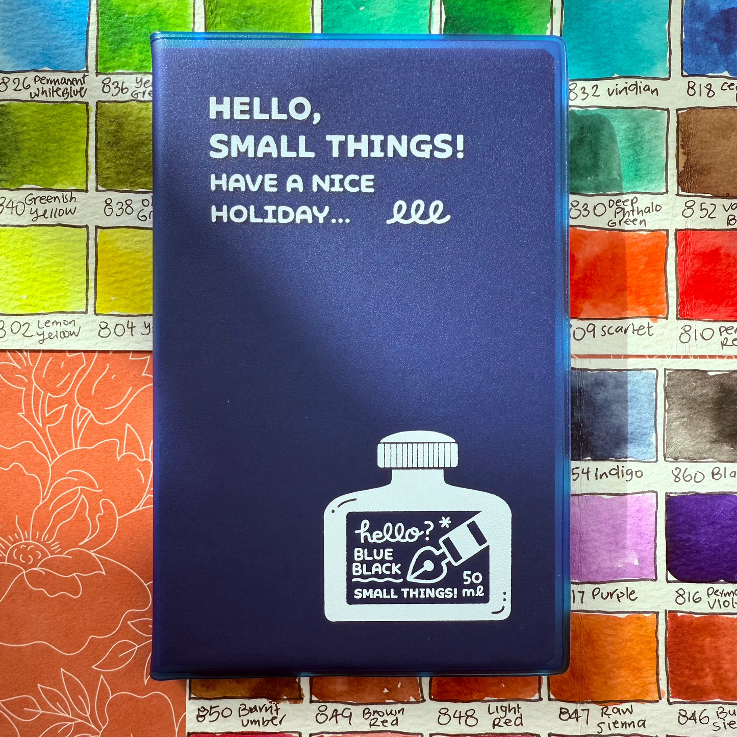 Papier Platz - Pocket log notebook, ERIC, Ink Bottle, front product