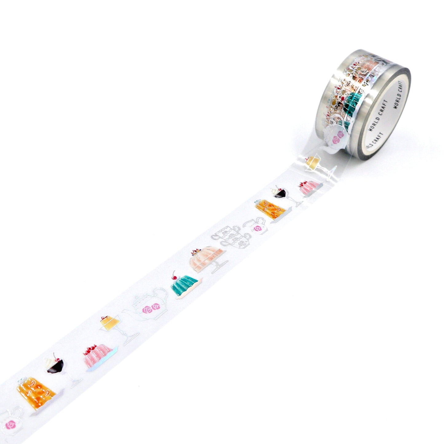 World Craft - PET tape, Jelly, silver foil, design loop