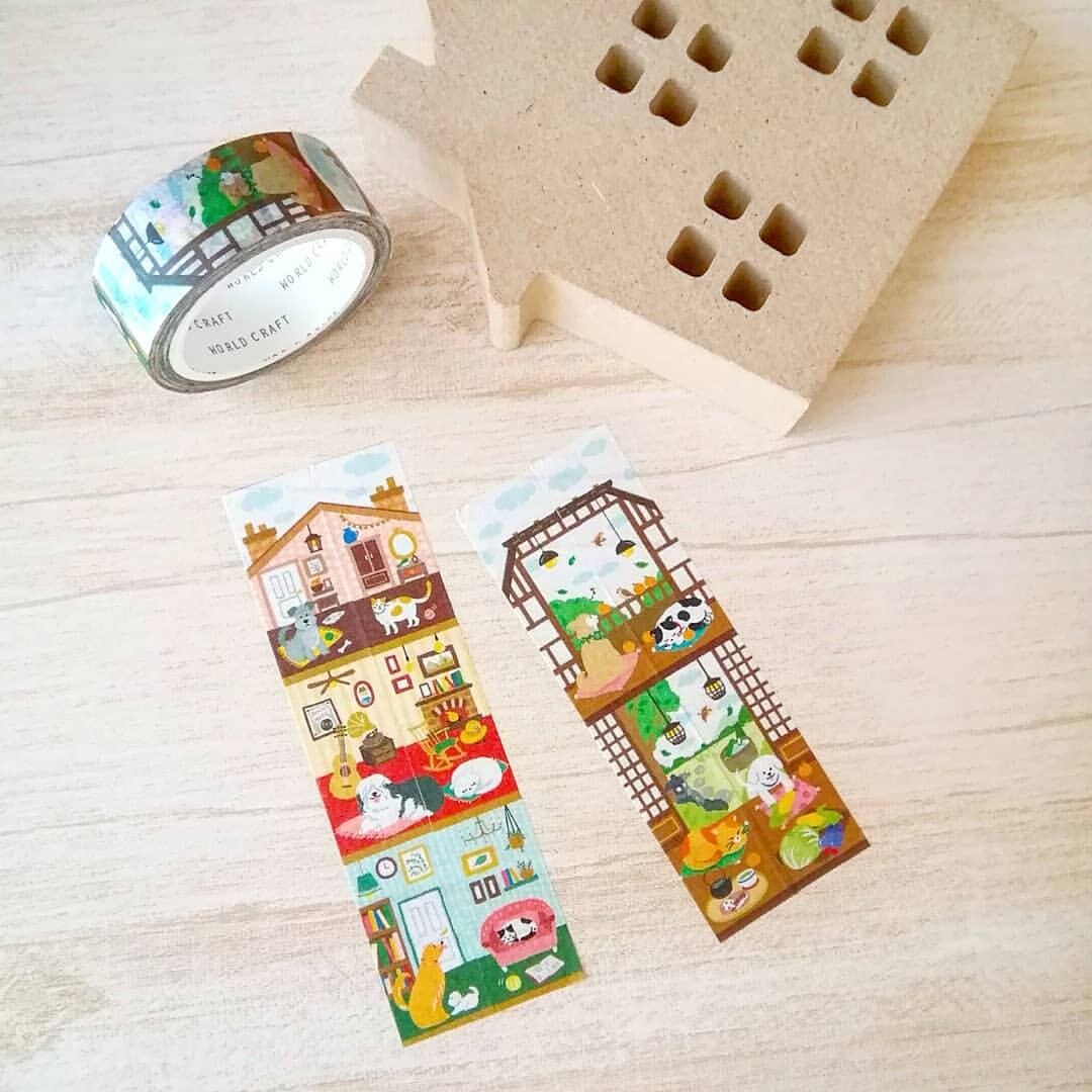 World Craft - Washi Tape, Dog and Cats at home, designs