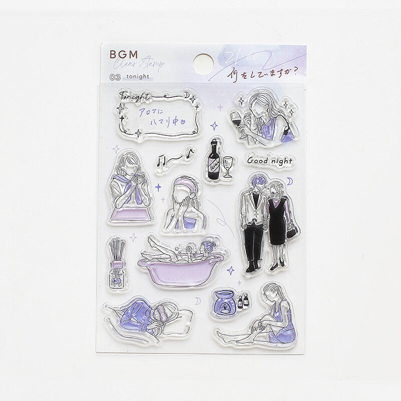 BGM - Clear Stamps, Night, front