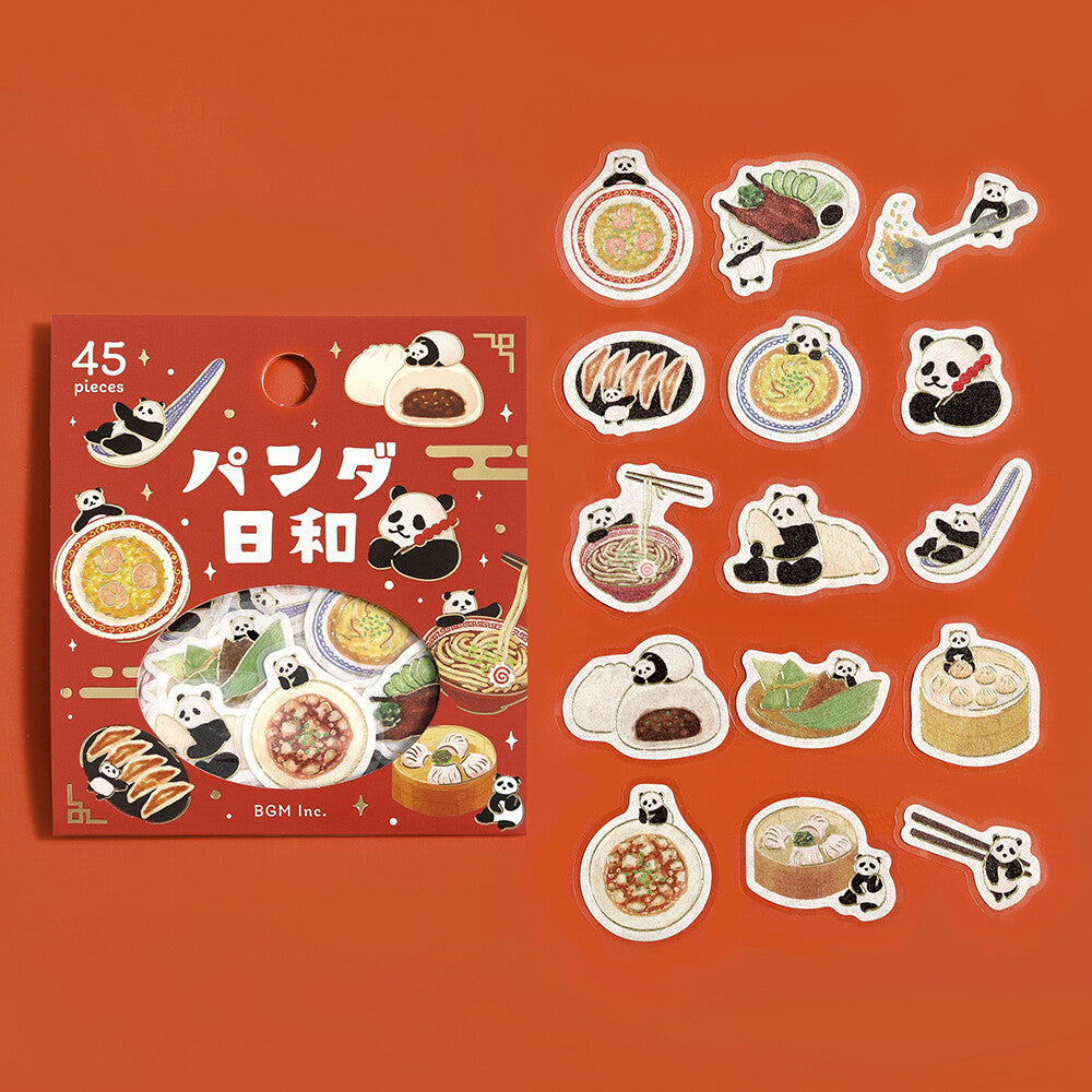 BGM - Sticker Flakes, Panda day, Cooking, Gold Foil