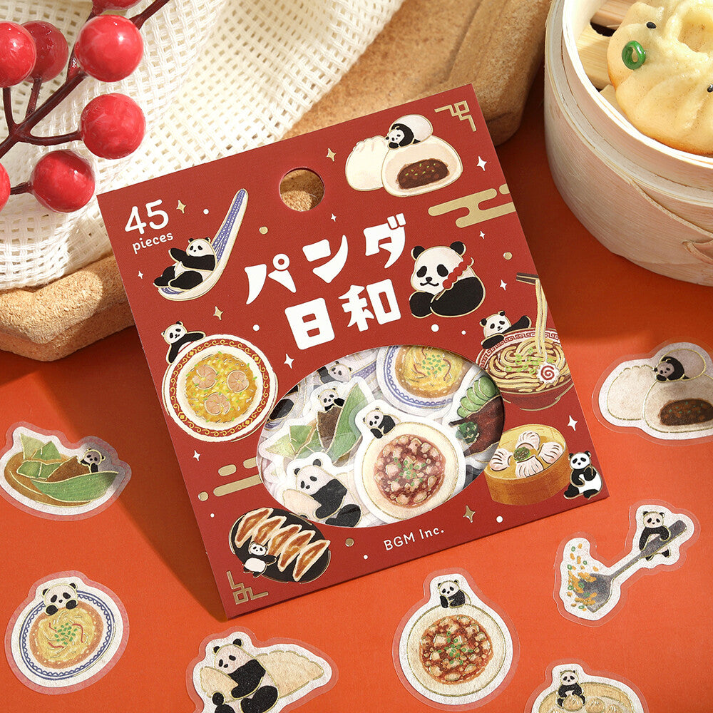 BGM - Sticker Flakes, Panda day, Cooking, Gold Foil