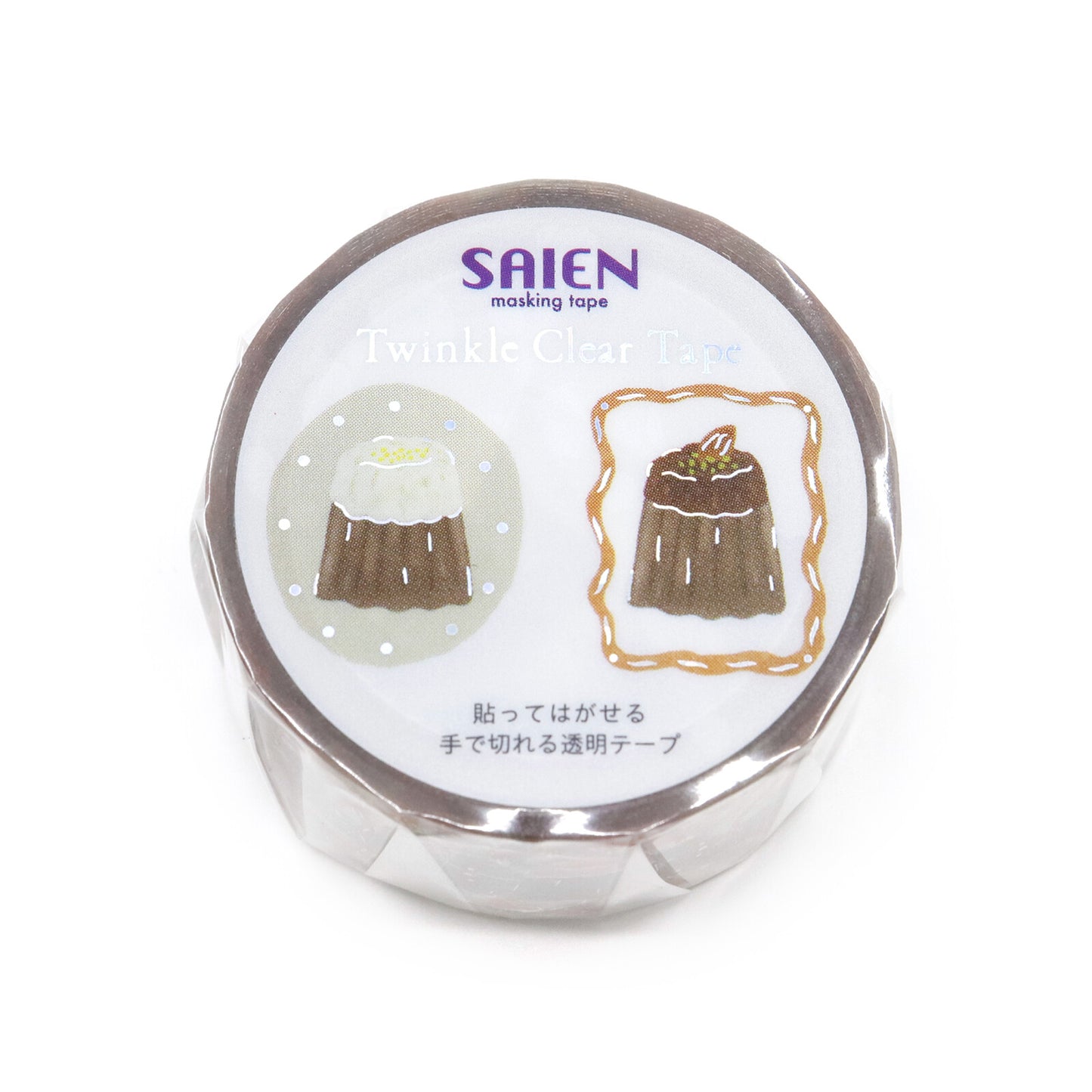 Masking tape with illustrations on a white background