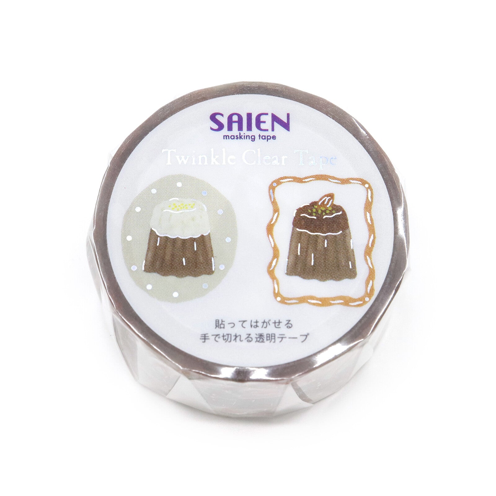 Masking tape with illustrations on a white background