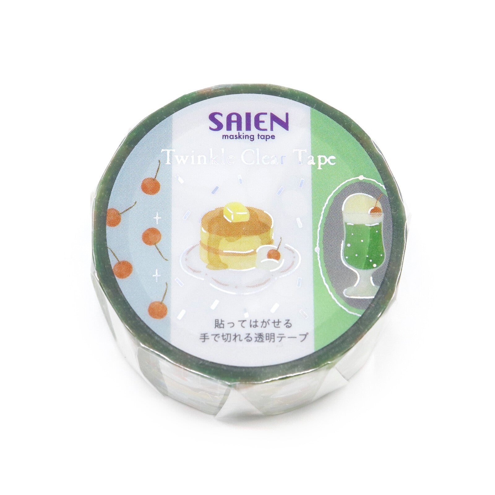 Roll of Saien masking tape with illustrations on a white background