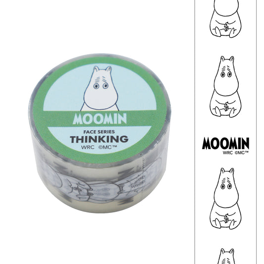Moomin product with a green label featuring a cartoon character on a white background.