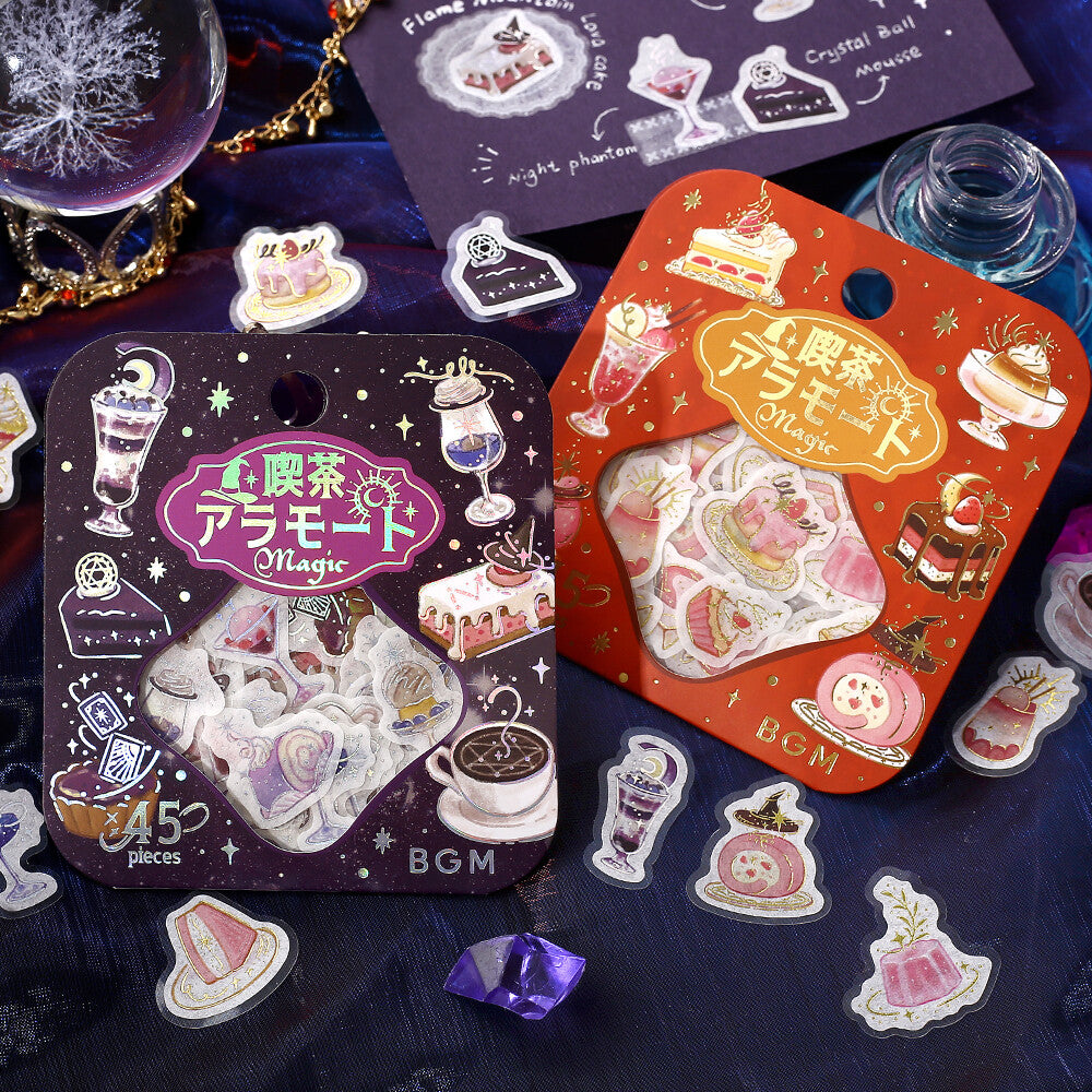 BGM - Sticker flakes, Coffee-a-la-Mode, Magic Darkness, Silver Foil