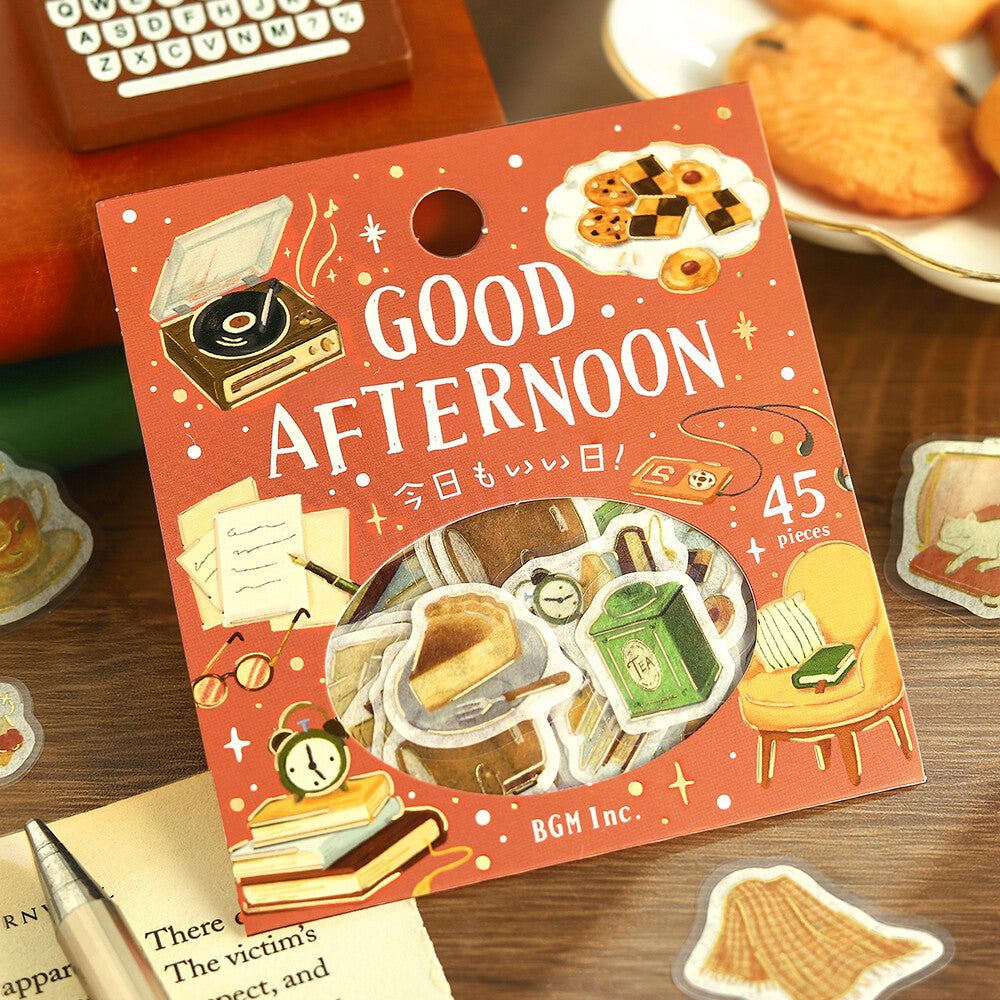 A package of 45 sticker pieces from BGM Inc. themed around hobbies
