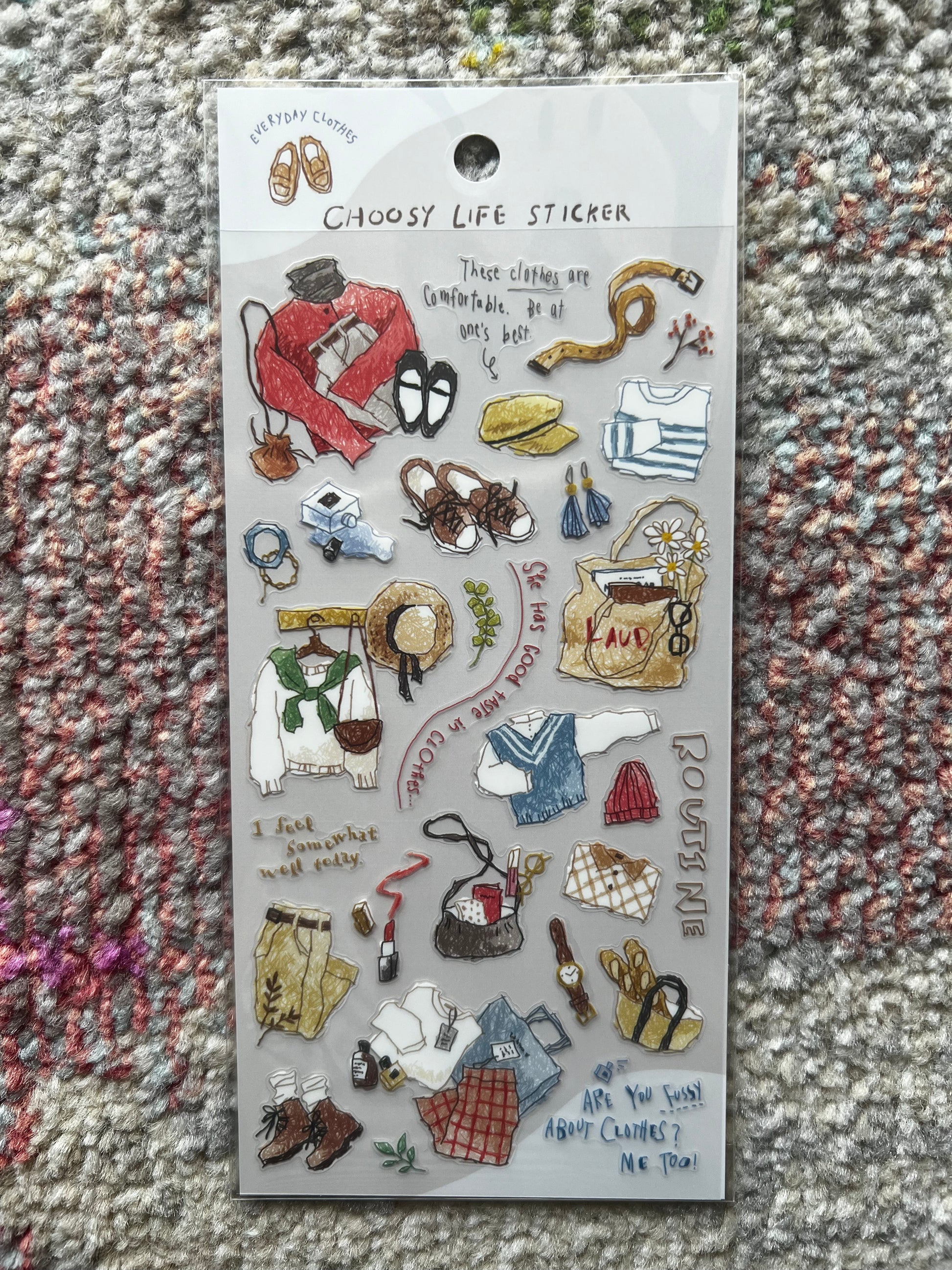 Mindwave - Stickers Everyday clothes Choosey Life Stickers, full sheet