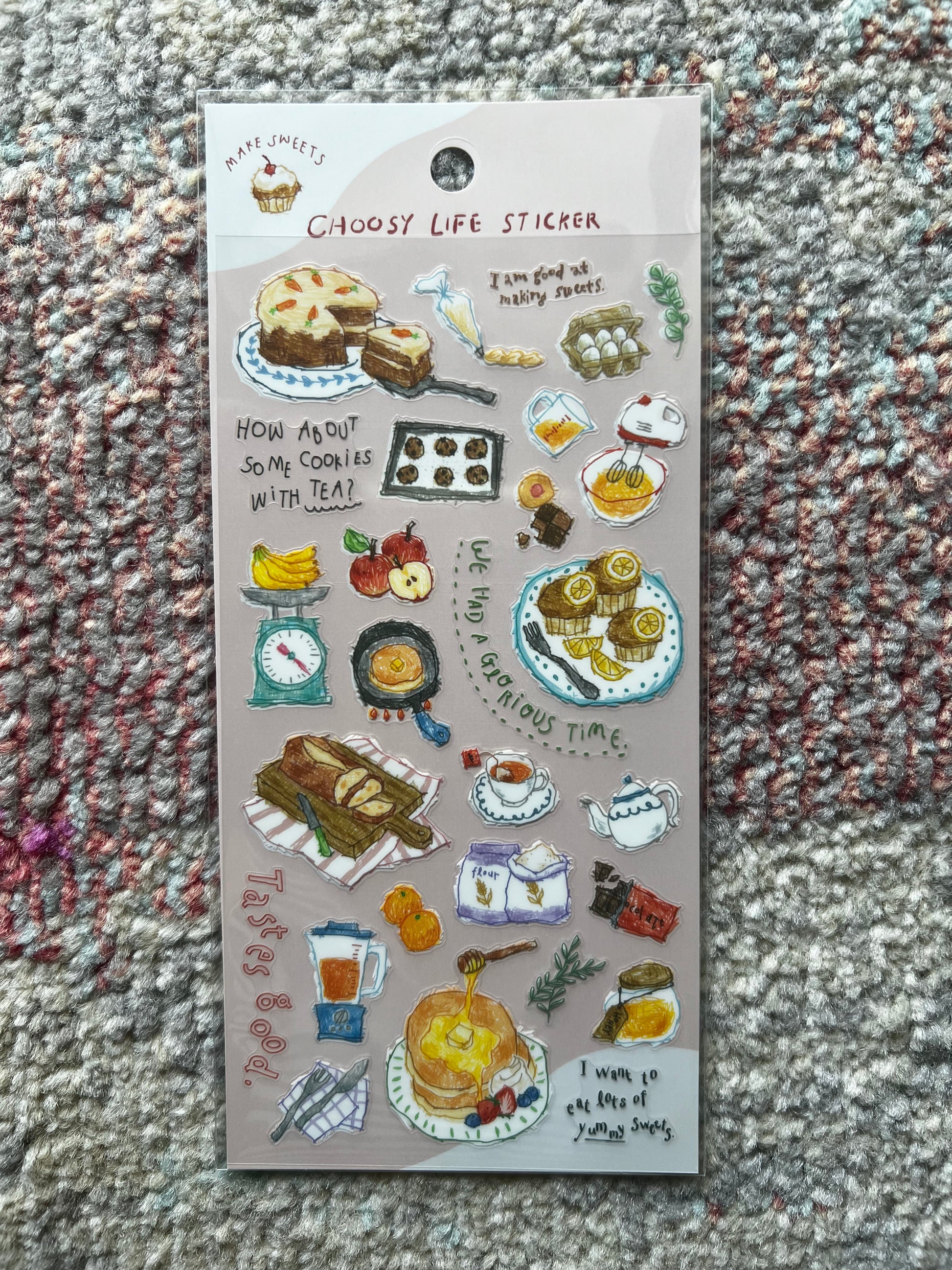 Mindwave - PET Stickers Make Sweets Choosey Life Stickers, full sheet