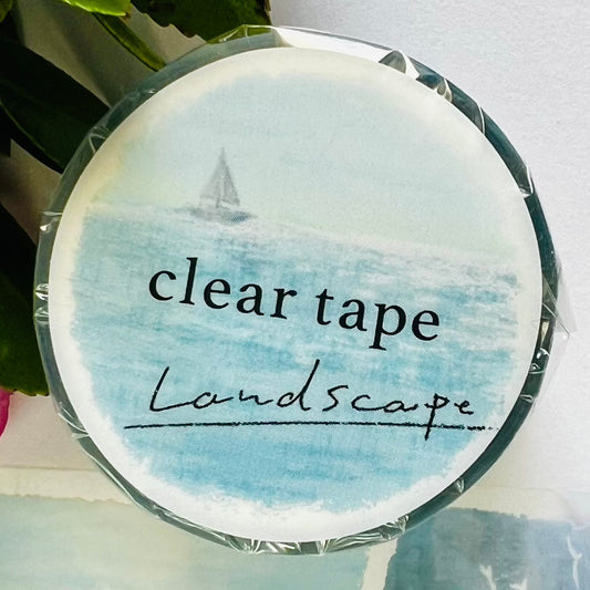 Mindwave - Washi Tape Landscape Clear Tape 30mm Width, morning calm, product