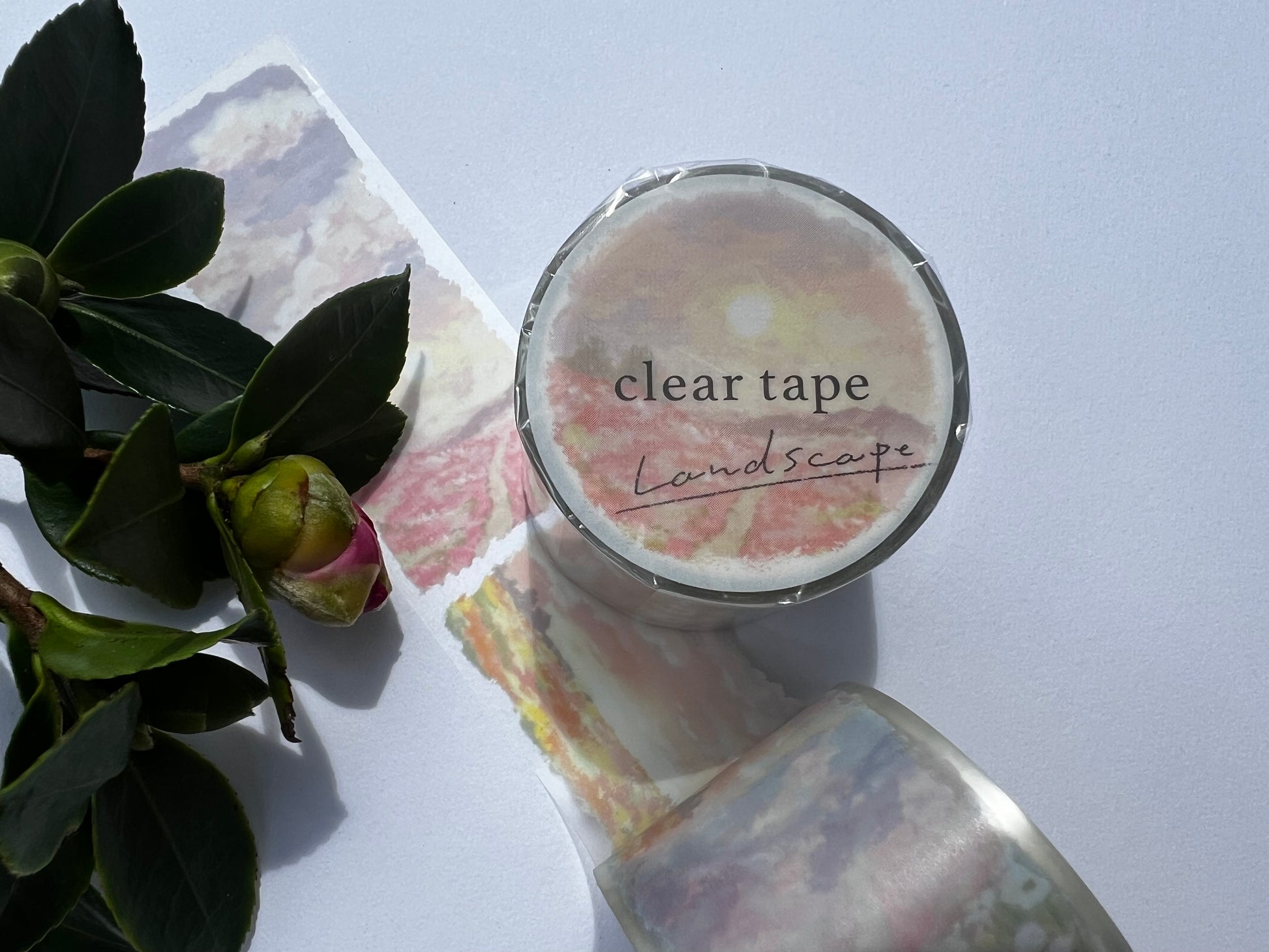 Mindwave - Washi Tape Landscape Clear Tape 30mm Width, Akanegumo, designs