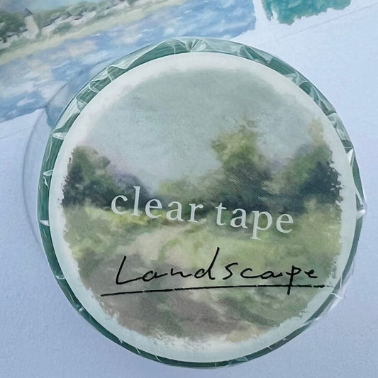 Mindwave - PET Landscape Clear Tape 30mm Width, sunlight filtering through trees, product