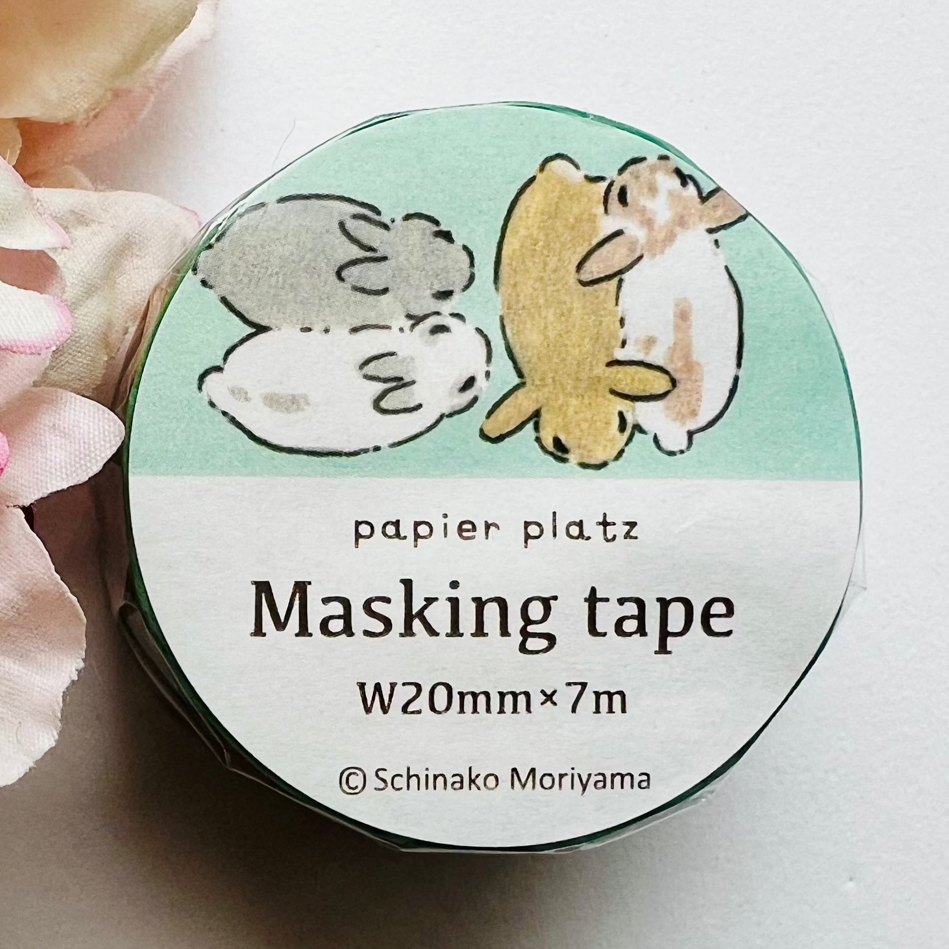 Papier Platz washi tape bunnies Moriyama