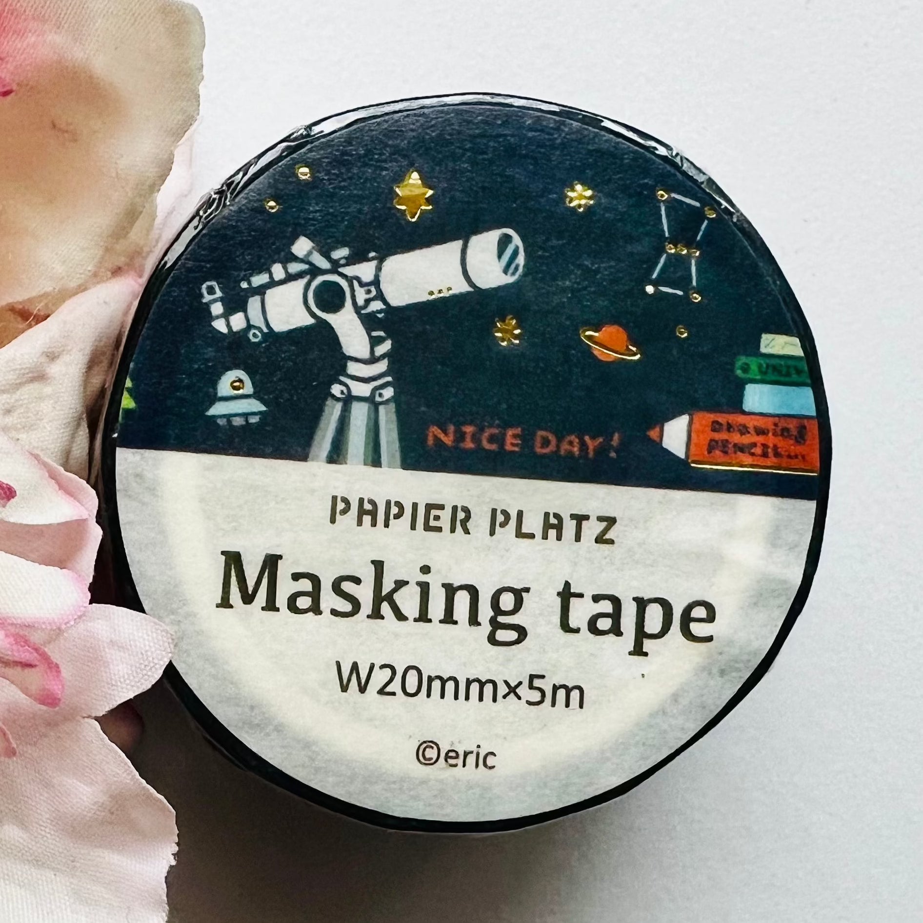 Papier Platz washi tape gold foil eric day and night