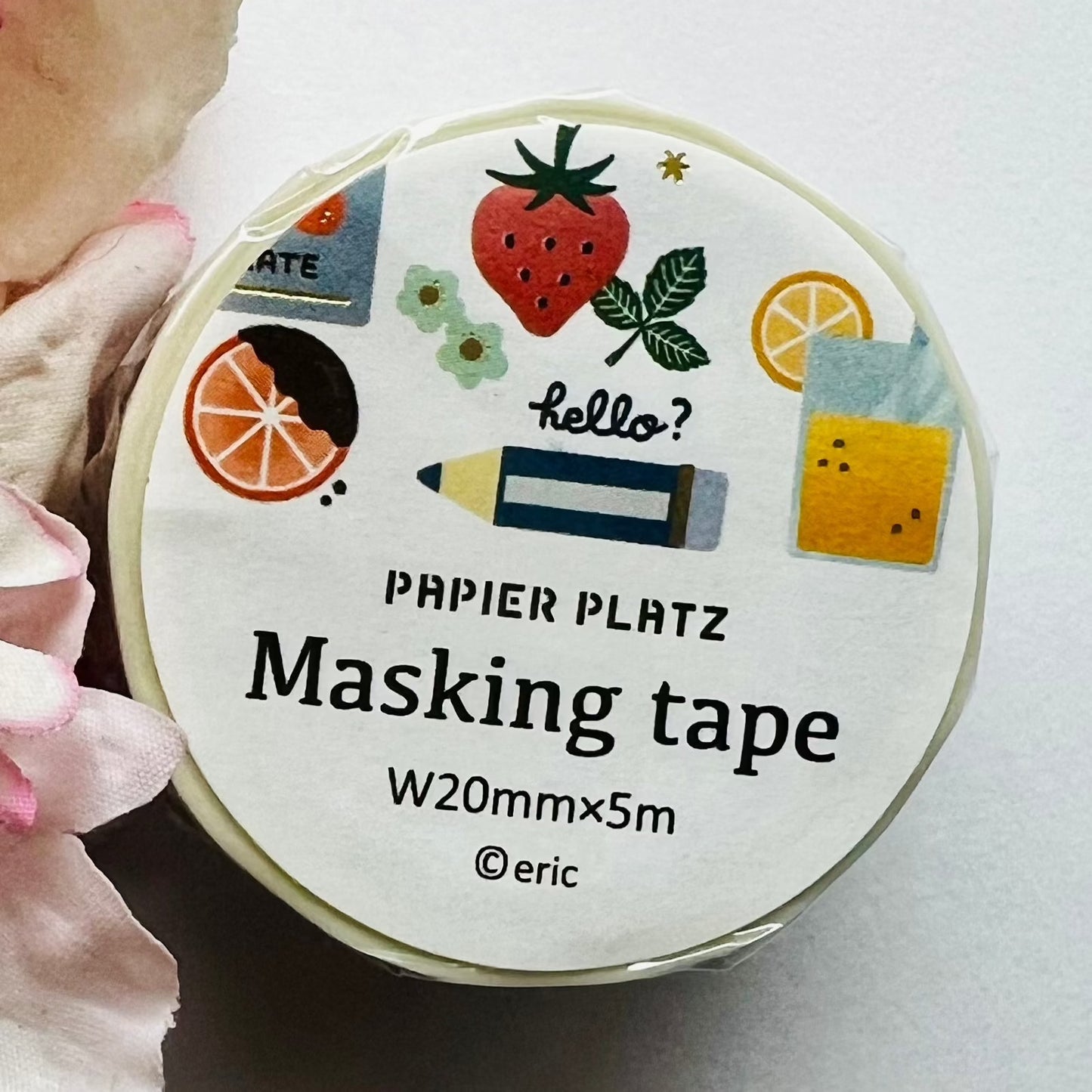 Papier Platz - Washi Tape eric Gold Flake Infused Fruits