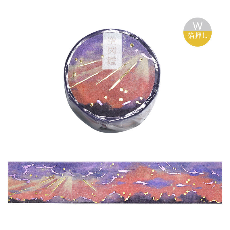 Washi tape with Mount Fuji design on a white background