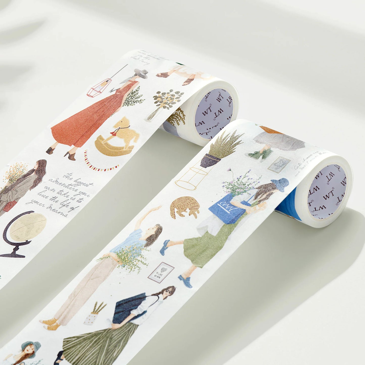 The Washi Tape Shop - Midst of the Journey x 2 Washi Tape Sticker Set illustrations