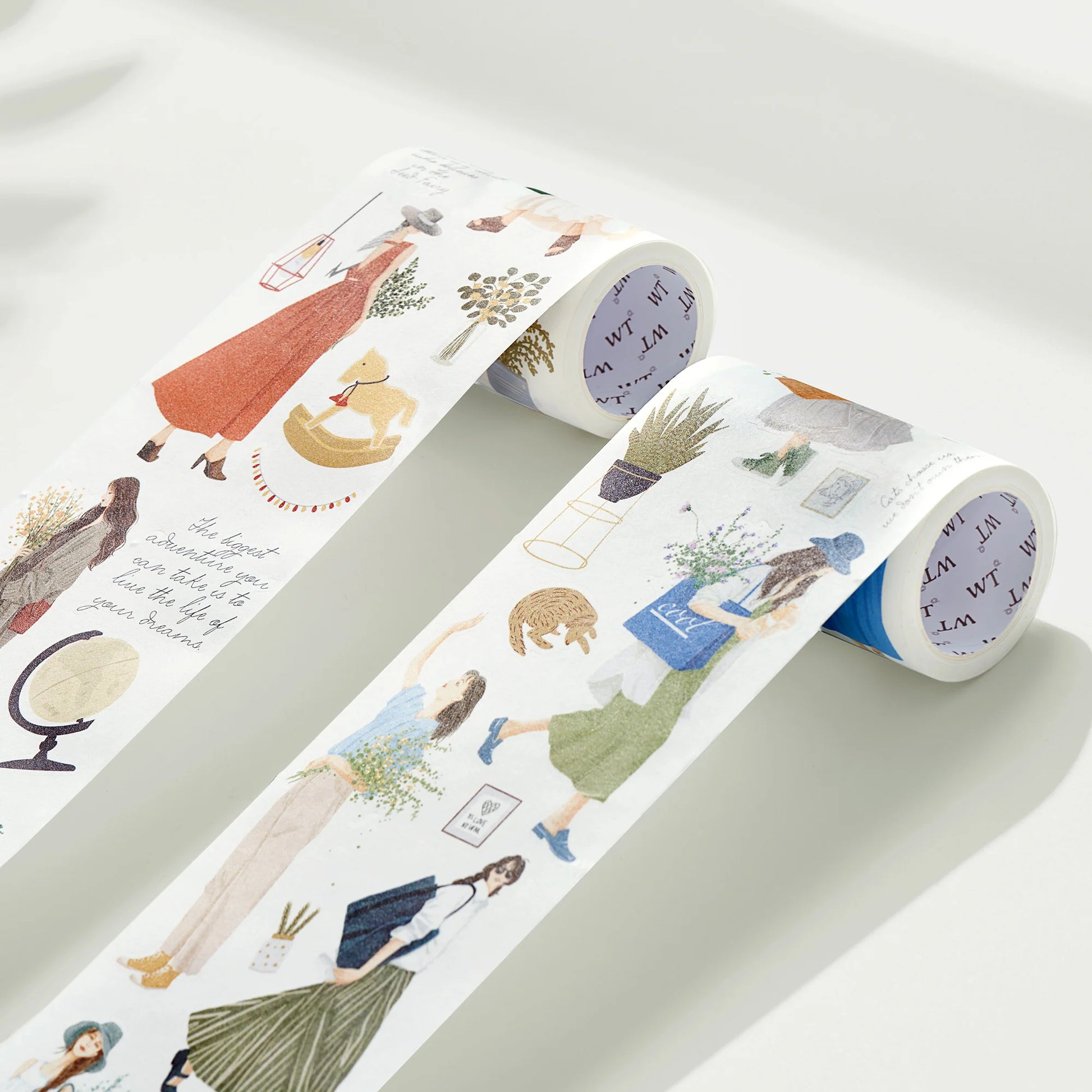 The Washi Tape Shop - Midst of the Journey x 2 Washi Tape Sticker Set illustrations