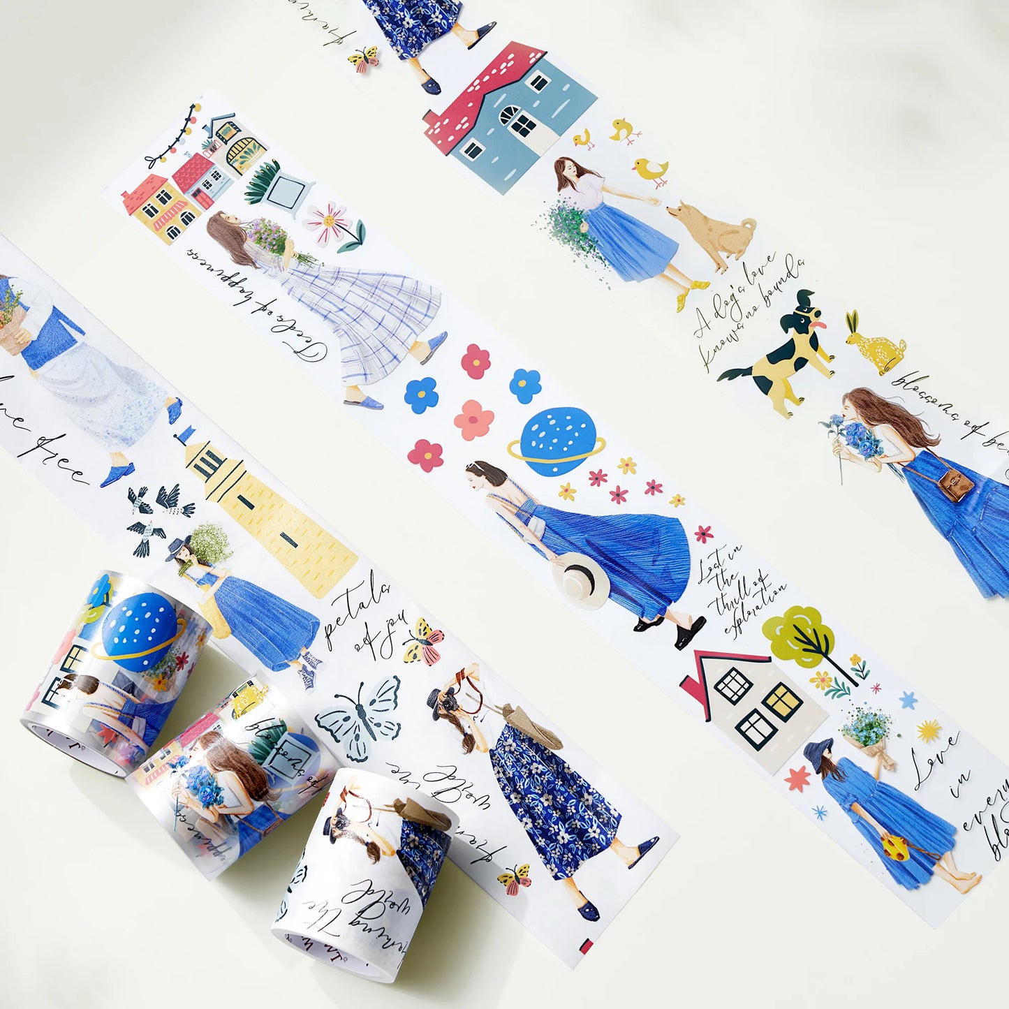 The Washi Tape Shop - Morocco's Blue Hues Wide Washi / PET Tape, product