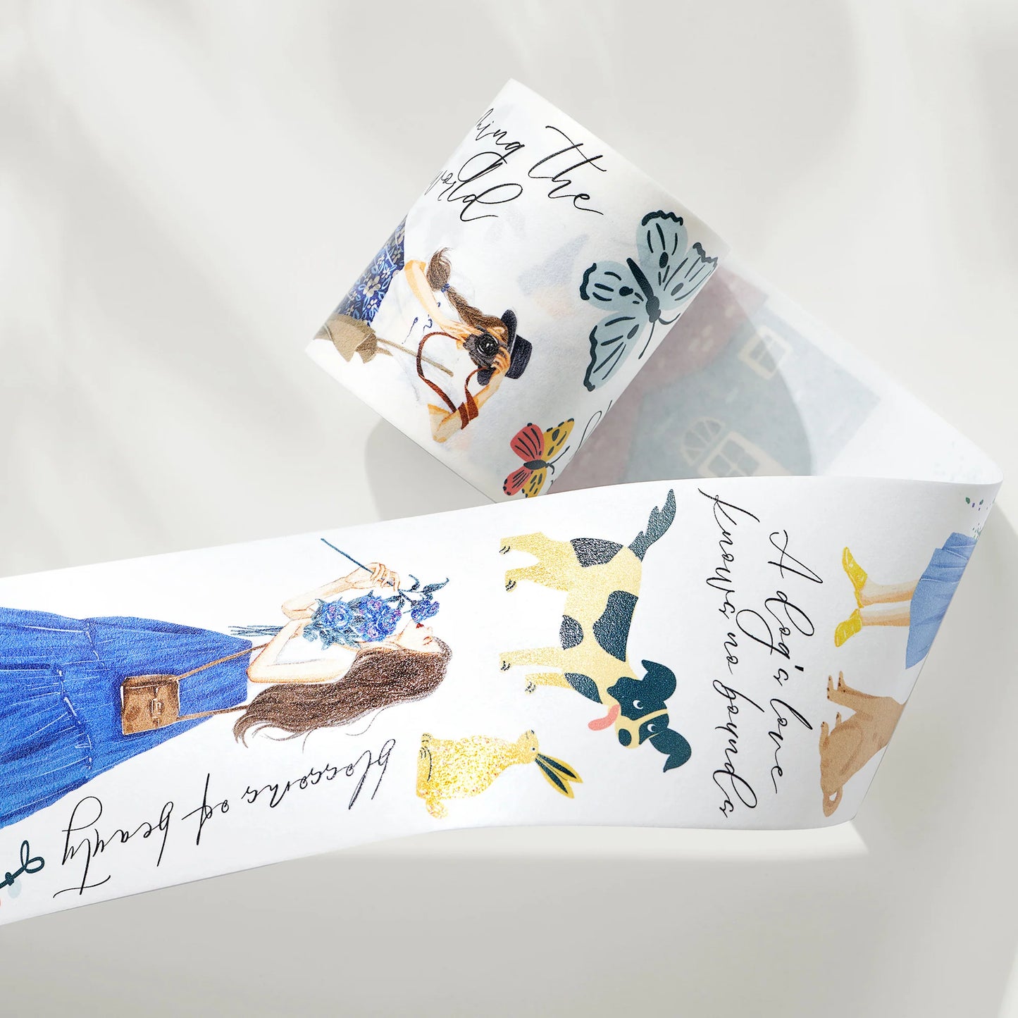 The Washi Tape Shop - Morocco's Blue Hues Wide Washi / PET Tape illustrations