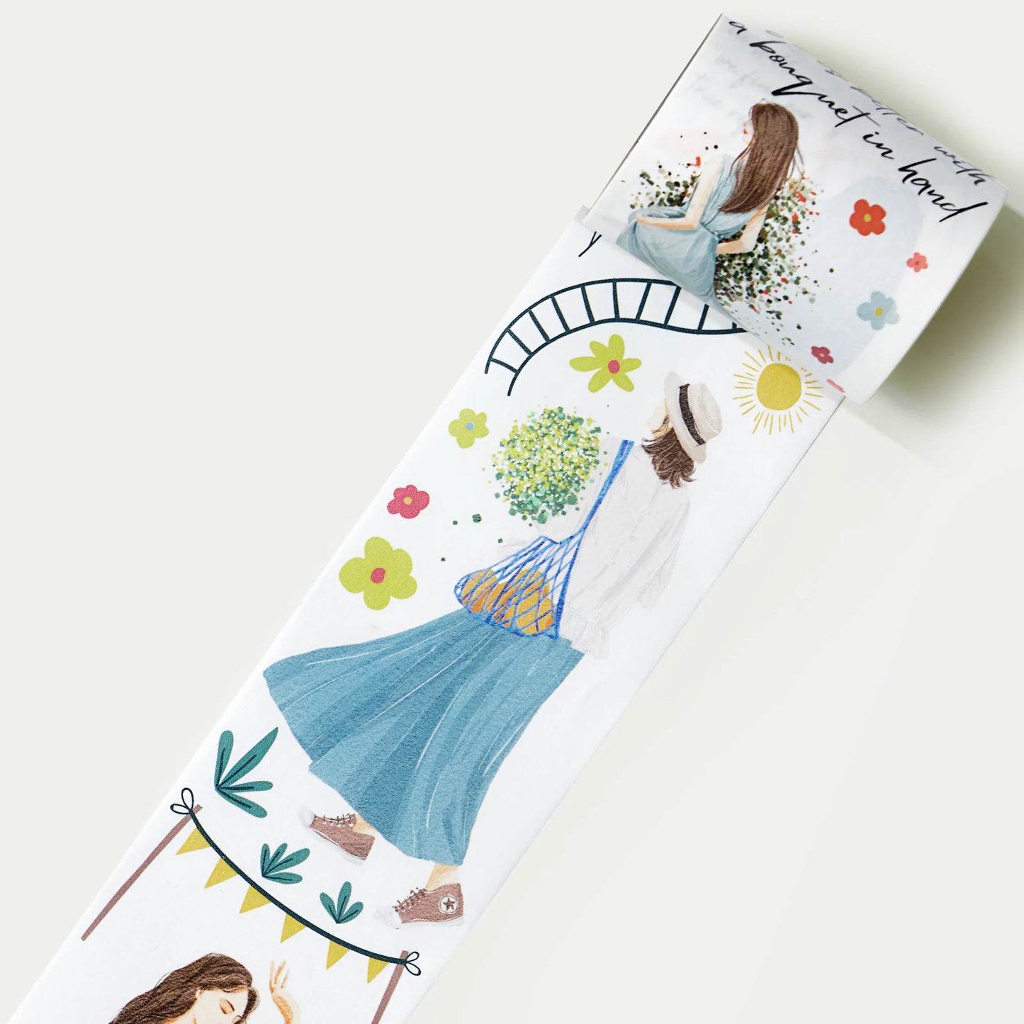 The Washi Tape Shop - Prague's Colorful Journey Wide Washi / PET Tape girl long dress