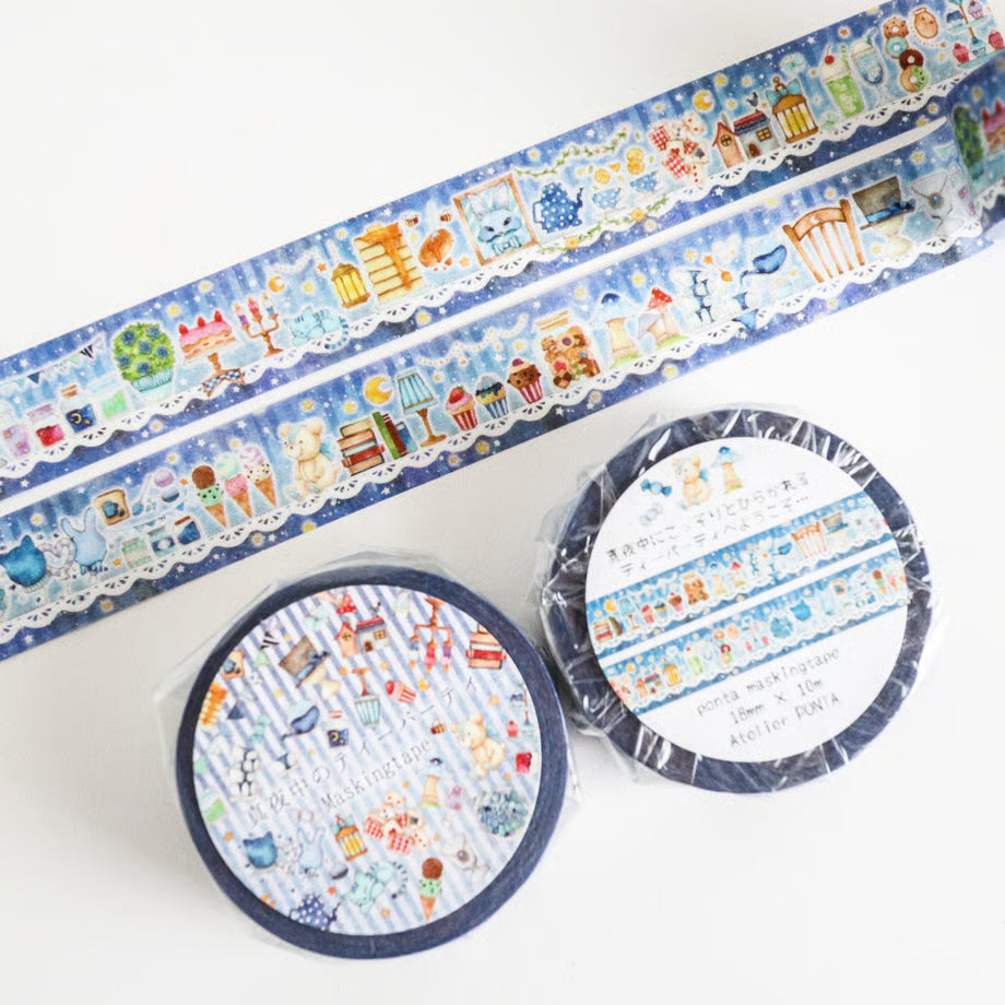Atelier Ponta - Masking tape, Midnight Tea Party