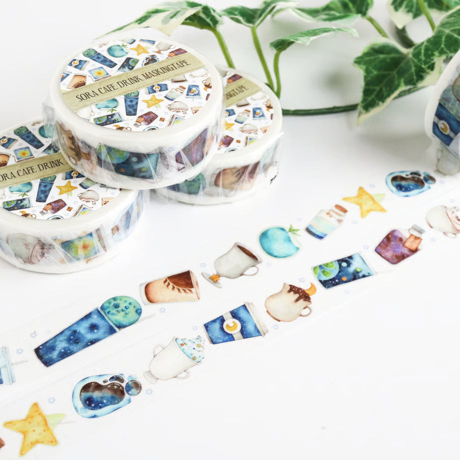 Atelier Ponta - Masking tape, Sora Cafe Drink